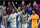 فهرست برترین‌های فوتبال اروپا در فصل گذشته در قبضه یووه و بارسا