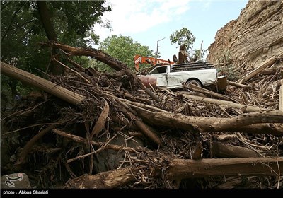 خسارات ناشی از سیلاب روستای سیجان - چالوس