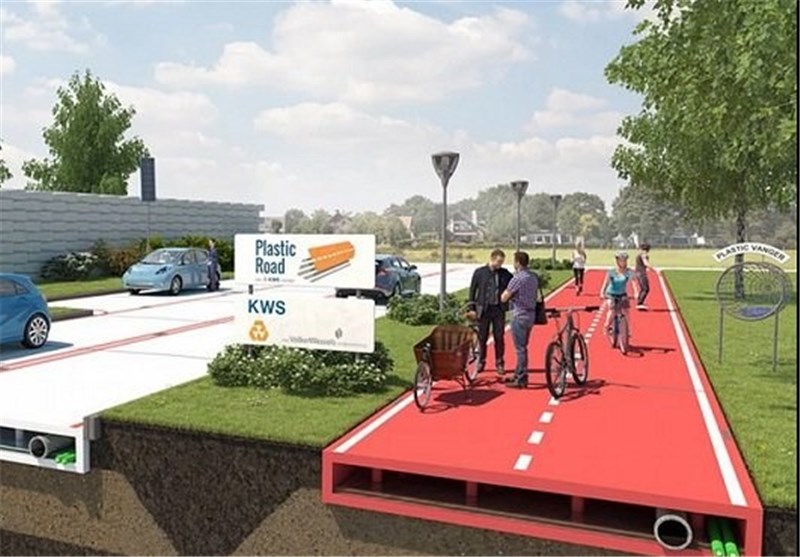 ساخت جاده‌های پلاستیکی در هلند