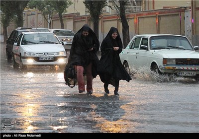 بارش رگبار در شهرکرد