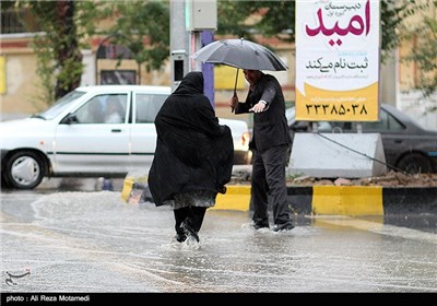 بارش رگبار در شهرکرد