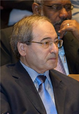 فیصل مقداد نائب وزیر الخارجیة السوری 