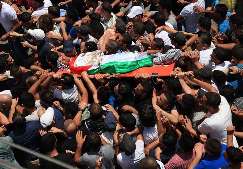 تشییع پیکر سومین شهید فلسطینی در یک هفته اخیر + تصاویر