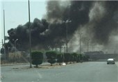 حمله موشکی ارتش یمن به ایستگاه تولید برق در نجران عربستان+ تصاویر