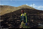6 هکتار از مراتع هفتاد قله در آتش سوخت