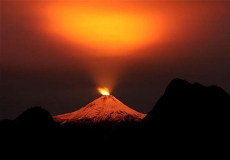 تصاویر فعال شدن آتشفشان ویلاریکا در شیلی