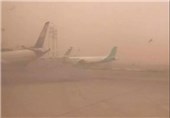 هجوم ریزگردها به جنوب و جنوب غرب استان خوزستان/ پروازهای فرودگاه اهواز لغو شد