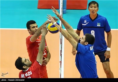 Iran Beats Kazakhstan 3-0 at Asian Senior Volleyball Championship