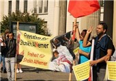 تظاهرات در آلمان در حمایت از شیخ نمر باقر النمر+ تصویر