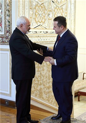 دیدار ایوتسا داچیچ و محمدجواد ظریف دیدار وزرای خارجه ایران و صربستان