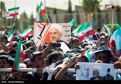 Iran's President Rouhani Visits Eslamshahr, Southwest of Tehran