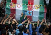 مراسم تشییع 2 شهید غواص در رابر برگزار شد
