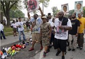 تصاویر تظاهرات سالگرد قتل جوان سیاه پوست در آمریکا