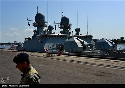 Russian Naval Fleet Dock at Iranian Port