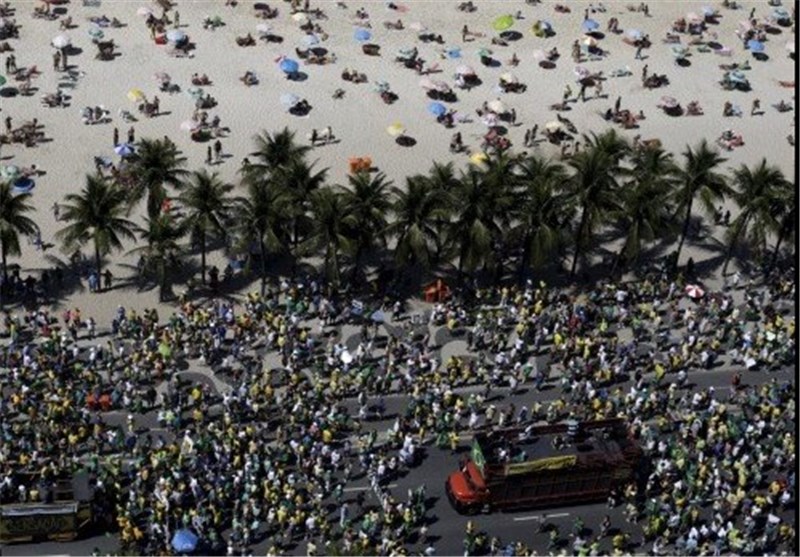 تظاهرات 6هزارنفری برزیلی‌ها برای استیضاح رئیس‌جمهور