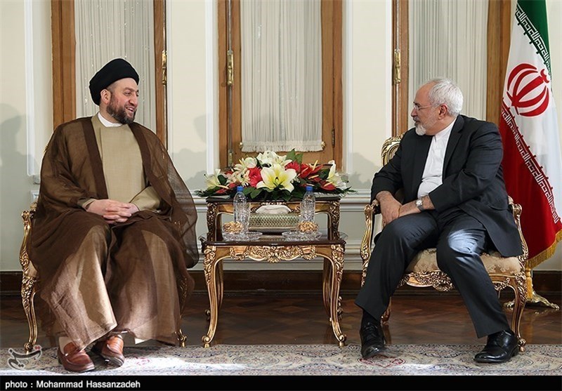 عمار حکیم با وزیر خارجه ایران دیدار کرد