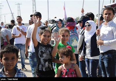 عودة 160 عائلة سوریة مهجرة إلى منازلهم فی منطقة السیدة زینب (ع) بدمشق
