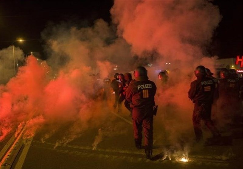 Protests in Germany over Refugee Center