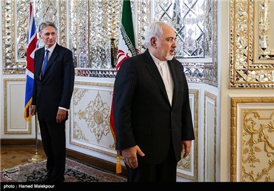 دیدار محمدجواد ظریف و فیلیپ هاموند وزرای امور خارجه ایران و انگلیس