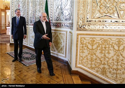 دیدار محمدجواد ظریف و فیلیپ هاموند وزرای امور خارجه ایران و انگلیس