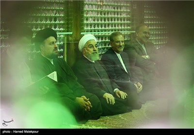 تجدید میثاق حجت‌الاسلام حسن روحانی رئیس جمهور و اعضای هیئت دولت با آرمان‌های امام خمینی(ره)