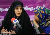 شهیندخت مولاوردی معاون امور زنان و خانواده ریاست جمهوری در نشست صمیمی با اصحاب رسانه