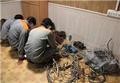 دستگیری باند سارقان حرفه‌ای کابل‌های برق و مخابرات در شهرستان مهرستان