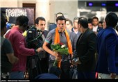 ورود بازیکنان تیم فوتبال ستارگان جهان به تهران