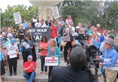 تجمع صلح‌طلبان آمریکایی در حمایت از اقدام دموکرات‌های سنا+عکس