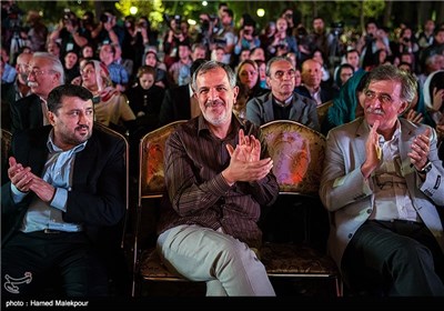 همایون اسعدیان و احمد مسجدجامعی عضو شورای شهر تهران در هفدهمین جشن خانه سینما