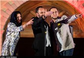 رامبد جوان، احسان کرمی و فاطمه معتمد آریا در هفدهمین جشن خانه سینما