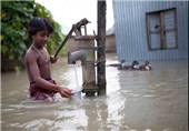 عکس/ خسارات سیل در بنگلادش
