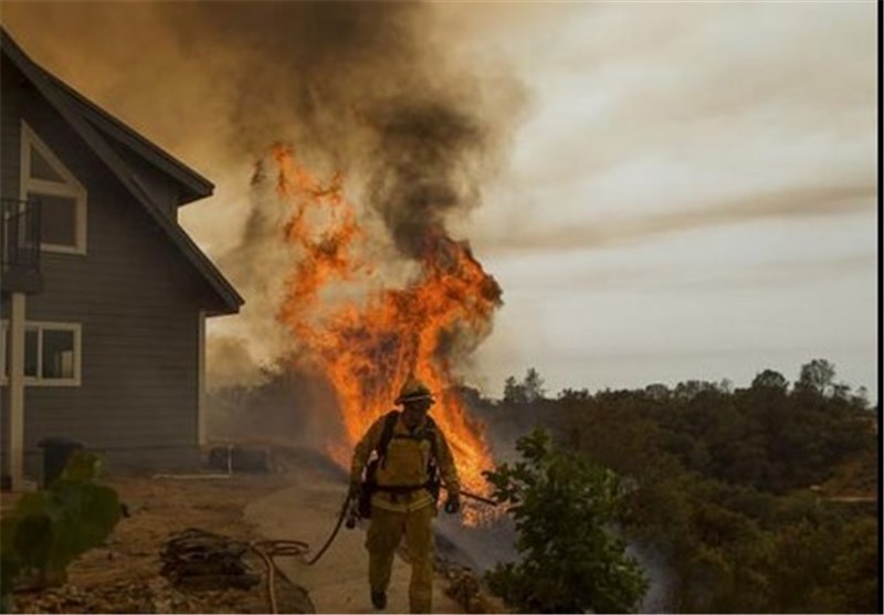 عکس/آتش سوزی در کالیفرنیای آمریکا