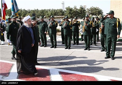 بیست و یکمین مجمع سراسری فرمانده سپاه پاسداران با حضور رئیس جمهور