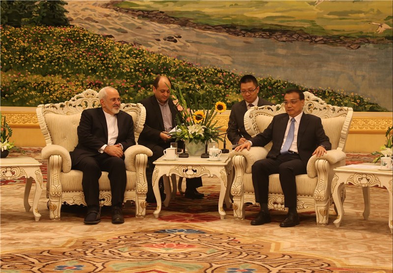 ظریف با نخست‌وزیر چین دیدار کرد + تصاویر