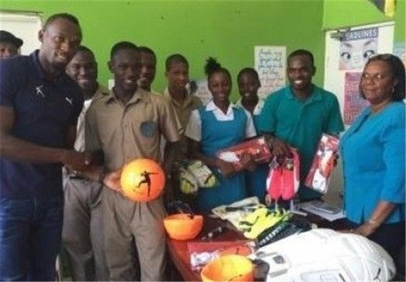 کمک انسان‌دوستانه بولت به مدرسه سابقش در جامائیکا
