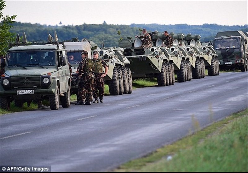مجارستان تانک‌هایش را به مرز کرواسی فرستاد+عکس