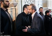 محمد سرافراز رئیس سازمان صدا و سیما در مراسم ترحیم پدر سردار حسین اشتری فرمانده ناجا