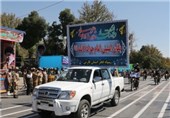 رژه اقتدار نیروهای مسلح مستقر در استان فارس‌ برگزار شد