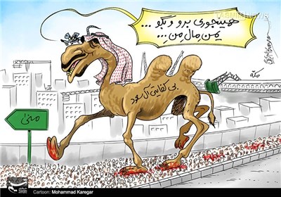 کاریکاتور/ شتر بی‌کفایت و خواب آل سعود !!!