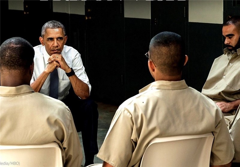 اوباما به زندان رفت + عکس