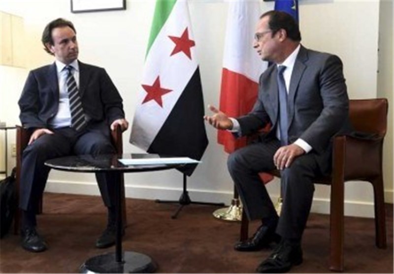 دیدار اولاند با رئیس ائتلاف خارج نشین معارضان سوریه