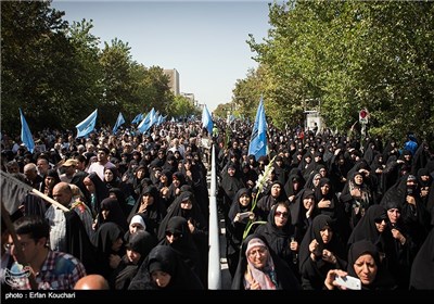مراسم تشییع پیکر جانباختگان فاجعه منا - تهران
