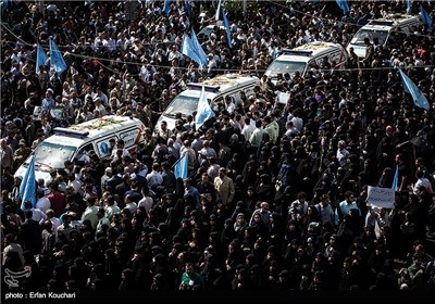 مراسم تشییع پیکر جانباختگان فاجعه منا - تهران