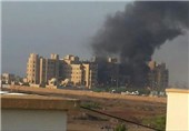 حمله موشکی به هتل محل اقامت«بحاح» و اتاق جنگ امارات+فیلم و عکس