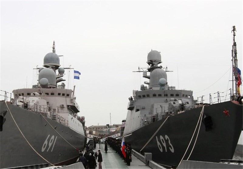 4 Russian Warships Launch 26 Missiles against ISIL from Caspian Sea