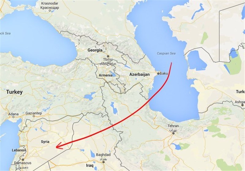 روسیه 16 موشک از دریای خزر به سوریه شلیک کرد