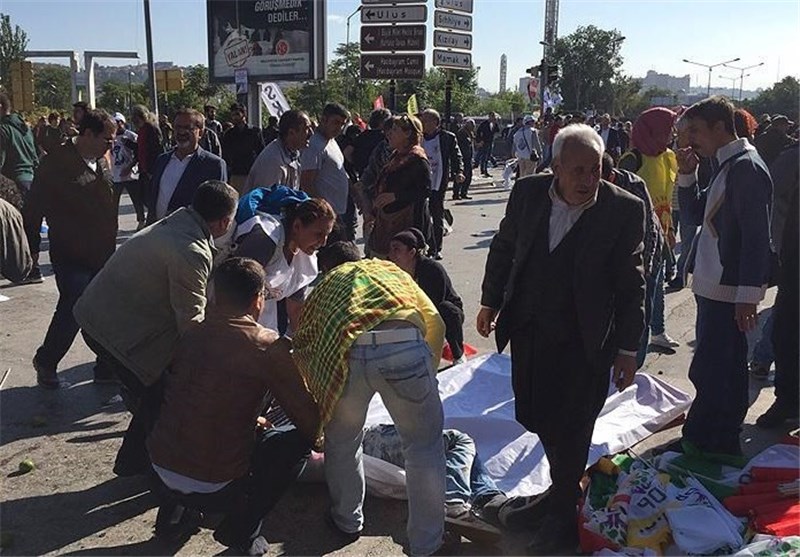 86 کشته و 125 زخمی در 2 انفجار شدید در پایتخت ترکیه + تصاویر