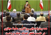 فوتوتیتر/امام خامنه‌ای:پیشرفت‌های محیط مجازی در خدمت جنگ نرم است
