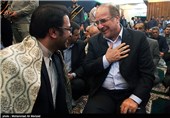حضور محمد باقر قالیباف شهردار تهران در اولین سالگرد درگذشت آیت‌الله مهدوی کنی